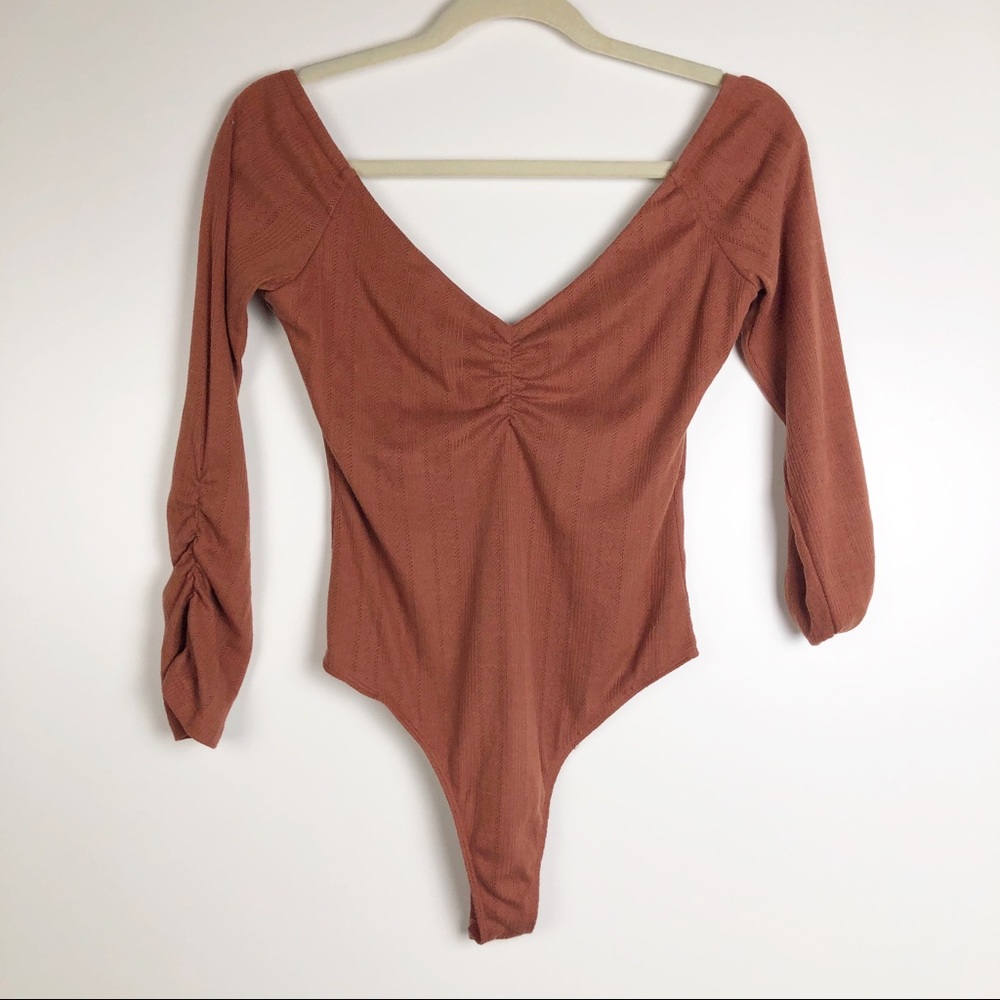 Majorelle rust off the shoulder bodysuit